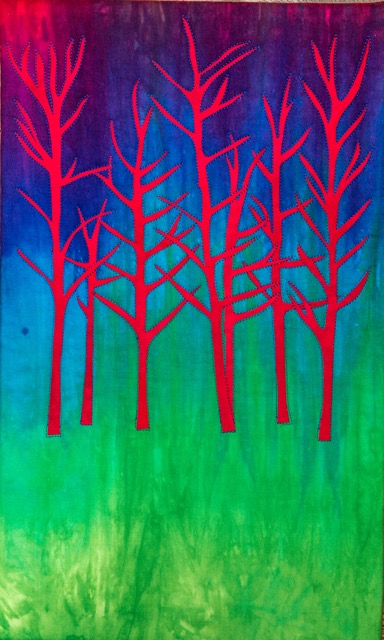 Magenta Trees - Sold